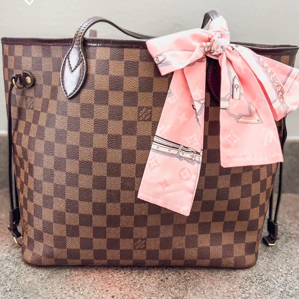 Louis Vuitton Brown Checkered Tote Bag